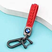 Load image into Gallery viewer, BMW Car Logo Leather Keychain - Style B
