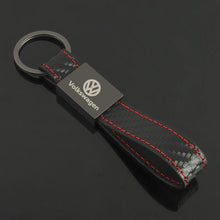 Load image into Gallery viewer, Volkswagen Logo Leather Keychain
