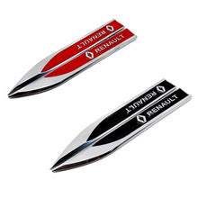 Load image into Gallery viewer, 2pcs Renault Logo Blade Fender Emblems
