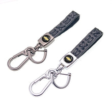 Load image into Gallery viewer, Chevrolet Logo Keychain Braided Leather Rope - Black

