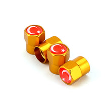 Load image into Gallery viewer, 4pcs Tire Valve Caps with Turkey flag

