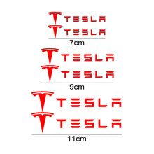 Load image into Gallery viewer, Set Tesla Wheel Brake Caliper Sticker
