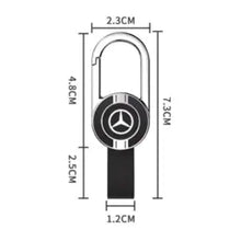 Load image into Gallery viewer, Mercedes-Benz Logo Keychain -Black/Silver
