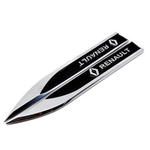 Load image into Gallery viewer, 2pcs Renault Logo Blade Fender Emblems
