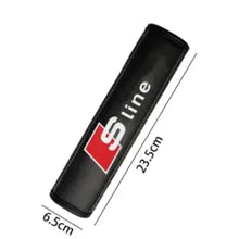 Load image into Gallery viewer, 2pcs Audi / Sline Logo Seat Belt Pads
