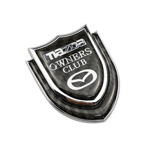 Load image into Gallery viewer, Mazda Logo Owners Club Shield Emblem
