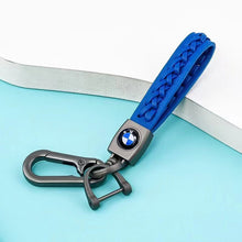 Load image into Gallery viewer, BMW Car Logo Leather Keychain - Style B
