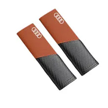 Load image into Gallery viewer, 2pcs Audi Logo Seat Belt Pads
