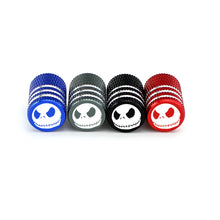 Load image into Gallery viewer, 4pcs Jack Skeleton Logo Tire Valve Caps
