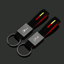 Load image into Gallery viewer, Audi RS / Sline Logo Leather Keychain
