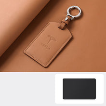 Load image into Gallery viewer, Tesla Card Holder Keychain- Variety of Colors
