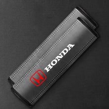 Load image into Gallery viewer, 2pcs Honda Logo Leather Seat Belt Pads
