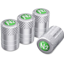 Load image into Gallery viewer, 4pcs N2 Nitrogen Logo Tire Valve Caps
