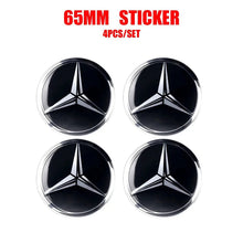 Load image into Gallery viewer, 56/60/65/75mm Mercedes-Benz Wheel Center Hub Aluminum Stickers
