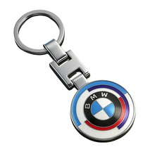 Load image into Gallery viewer, BMW Logo Round Metal Keychain
