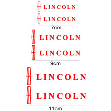 Load image into Gallery viewer, Set Lincoln Wheel Brake Caliper Sticker
