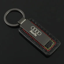 Load image into Gallery viewer, Audi RS / Sline Logo Leather Keychain
