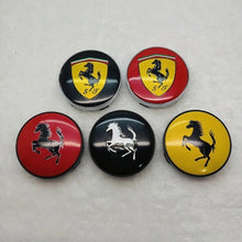 Load image into Gallery viewer, 4pcs 60mm Ferrari Wheel Hub Center Caps
