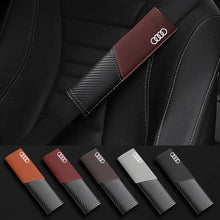 Load image into Gallery viewer, 2pcs Audi Logo Seat Belt Pads
