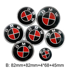 Load image into Gallery viewer, 7pcs Set Black BMW Logo Emblems
