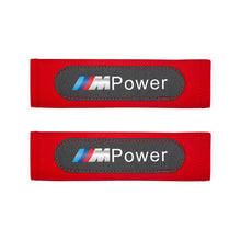 Load image into Gallery viewer, 2pcs BMW M-Series Logo Seat Belt Pads
