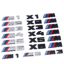 Load image into Gallery viewer, Silver and Glossy Black Emblem For BMW M Power-73 x 26 mm
