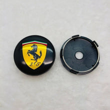 Load image into Gallery viewer, 4pcs 60mm Ferrari Wheel Hub Center Caps
