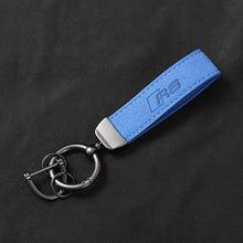 Load image into Gallery viewer, Audi Sline/RS Logo Leather Keychain
