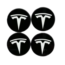 Load image into Gallery viewer, 4pcs 56mm Tesla Logo Wheel Center Covers

