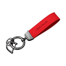 Load image into Gallery viewer, Audi Sline/RS Logo Leather Keychain

