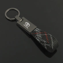 Load image into Gallery viewer, Toyota Logo Braided Keychain
