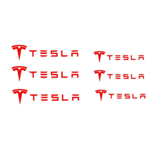 Load image into Gallery viewer, 6pcs Tesla Brake Caliper Vinyl Decals
