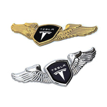 Load image into Gallery viewer, Tesla Logo Wings Front Hood Emblem
