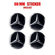 Load image into Gallery viewer, 56/60/65/75mm Mercedes-Benz Wheel Center Hub Aluminum Stickers
