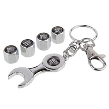 Load image into Gallery viewer, 4pcs Transformer Type2 Black Wheel Tire Valve Caps+Keychain
