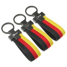 Load image into Gallery viewer, Audi RS / SlineLogo Germany Flag Keychain - Style 3
