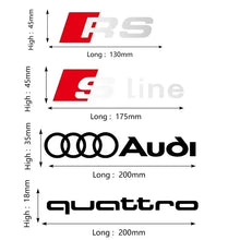 Load image into Gallery viewer, 2pcs Audi Rs Sline Quattro Decal Stickers
