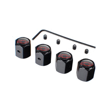 Load image into Gallery viewer, 4pcs Chevrolet Logo Anti-theft Tire Valve Caps - Black Red
