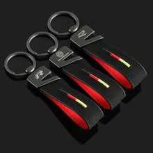 Load image into Gallery viewer, Volkswagen Logo Leather Keychain
