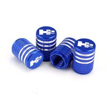 Load image into Gallery viewer, 4pcs Hummer H2 Logo Tire Valve Caps
