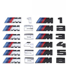 Load image into Gallery viewer, Silver and Glossy Black Emblem For BMW M Power-73 x 26 mm
