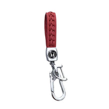 Load image into Gallery viewer, Honda Logo Keychain Braided Leather Rope
