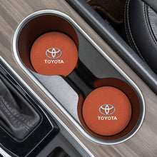 Load image into Gallery viewer, 2pcs Toyota Logo Suede Cup Coaster
