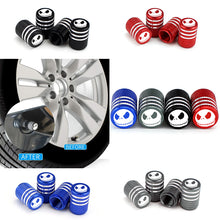 Load image into Gallery viewer, 4pcs Jack Skeleton Logo Tire Valve Caps
