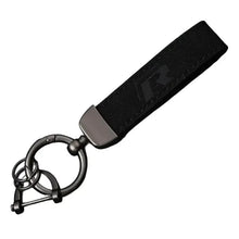 Load image into Gallery viewer, Volkswagen R Logo Leather Keychain Blue
