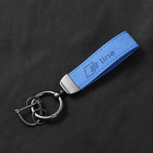 Load image into Gallery viewer, Audi Sline/RS Logo Leather Keychain
