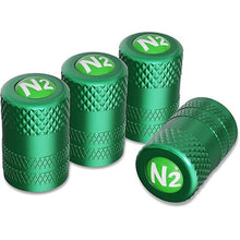 Load image into Gallery viewer, 4pcs N2 Nitrogen Logo Tire Valve Caps
