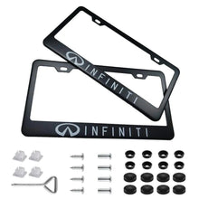 Load image into Gallery viewer, 2pcs Infiniti License Plate Frames with Screw Caps
