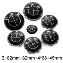 Load image into Gallery viewer, 7pcs Set Black BMW Logo Emblems
