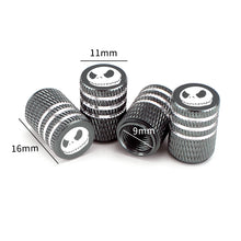 Load image into Gallery viewer, 4pcs Jack Skeleton Logo Tire Valve Caps
